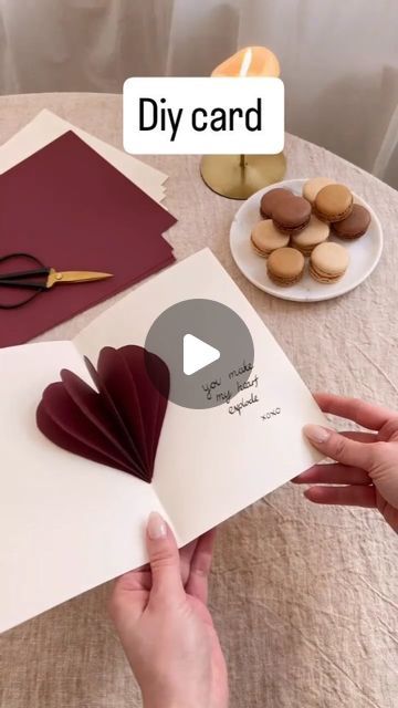 Diy & craft on Instagram: "Make a diy easy card ♠♠♠

#diy #diycrafts #papercrafts #paperflowers #diyideas #surprise #paper #love #cardmaking #grif #surprise #reels #instagram #explore #instagram #instagramreels #ideas #surprisebox #homemade #homemade #day #viralsong #flowers #butterfly #beautiful #diyprojects #diyideas #paperbox #weddinggift" Diy Birthday Greeting Cards For Husband, Diy Husband Birthday Card, Birthday Card For Husband Diy, Diy Birthday Card For Husband, Birthday Card For Husband Homemade, Diy Birthday Cards For Husband, Pop Up Cards Diy Easy, Cards Diy Easy, Diy Pop Up Cards