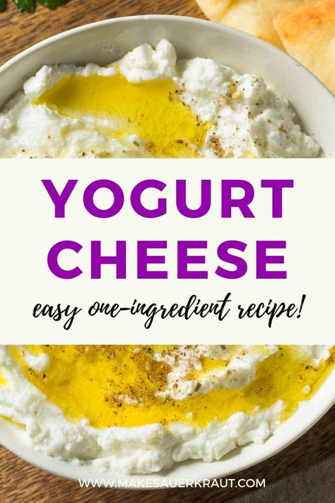 From breakfast to dessert, Yogurt Cheese is the secret ingredient you need. Discover the endless possibilities! Check out the blog post for the easy recipe! Dessert Yogurt, Yogurt Cheese, Making Yogurt, Full Fat Yogurt, Yogurt Flavors, Yogurt Recipes, Cheese Flavor, Cheese Spread, How To Cook Shrimp