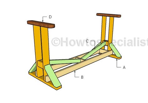 Outdoor Glider Swing Plans | HowToSpecialist - How to Build, Step by Step DIY Plans Bed Swings, Garage Steps, Porch Swing Plans, Porch Glider, Glider Bench, Diy Porch Swing, Outdoor Glider, How To Build Steps, Porch Swings