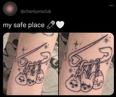 Subtle Skz Tattoo, Bangchan Tattoo Ideas, Skzoo Tattoo Ideas, Straykids Tattoo, Straykids Tattoo Ideas, Skz Tattoo Ideas, Stray Kids Tattoo Ideas, Tattoo Ideas Kpop, Kpop Tattoo Ideas