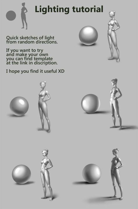 Light directions tutorial by DmitryGrebenkov.deviantart.com on @deviantART Drawing Hair, Different Poses, Digital Painting Tutorials, Art Instructions, Anatomy Reference, Chiaroscuro, Drawing Skills, Drawing Lessons, Drawing Tutorials