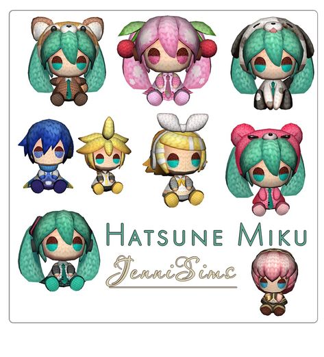 JenniSims Miku Hair, Sims 4 Packs, Los Sims 4 Mods, Sims Packs, Sims 4 Anime, Cc Mods, Cc Furniture, Miku Cosplay, The Sims 4 Packs