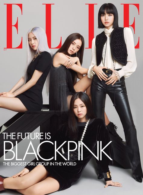 BLACKPINK Elle October 2020 Cover Chanel Rose, Nina Garcia, Elle Us, Bae Suzy, Destiny's Child, Elle Magazine, Kim Jisoo, Korean Idol, Lalisa Manoban