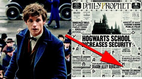 The 'Fantastic Beasts' opening sequence was a treasure trove of easter eggs. Harry Potter Easter Eggs, Beast Film, Newspaper Clippings, Ministry Of Magic, Fantastic Beasts And Where, Harry Potter Film, Harry Potter Books, Hogwarts School, Film Producer