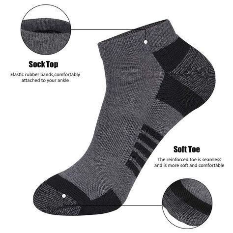 10 Pairs Mens Ankle Socks Men 10 Pack Low Cut Comfort Cushion Casual Socks Man Socks, Mens Socks Fashion, Adidas Socks, Mens Sports Socks, Work Socks, Boys Socks, Men Socks, Socks Men, Sock Packs