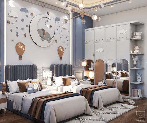 kids room design on Behance Kids Bedroom Furniture Design, Kids Bed Design, Luxury Kids Bedroom, Kids Room Interior Design, Kids Interior Design, Modern Kids Bedroom, Modern Kids Room, Interior Design Per La Casa, Kids Bedroom Inspiration