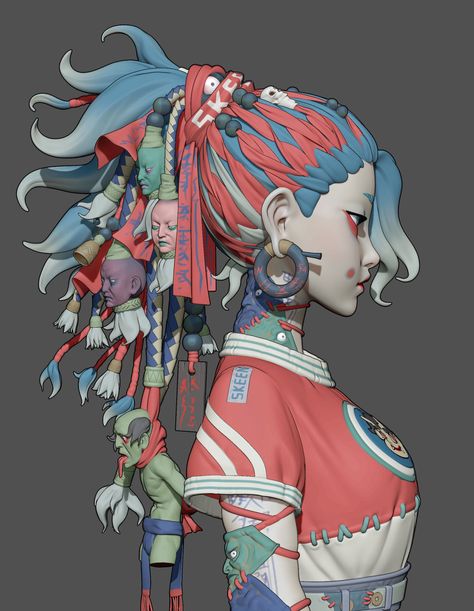 Blender Model, 3d Modelle, 3d Modelling, Character Modeling, 영감을 주는 캐릭터, 3d Characters, Art Reference Photos, Zbrush, Art Reference Poses