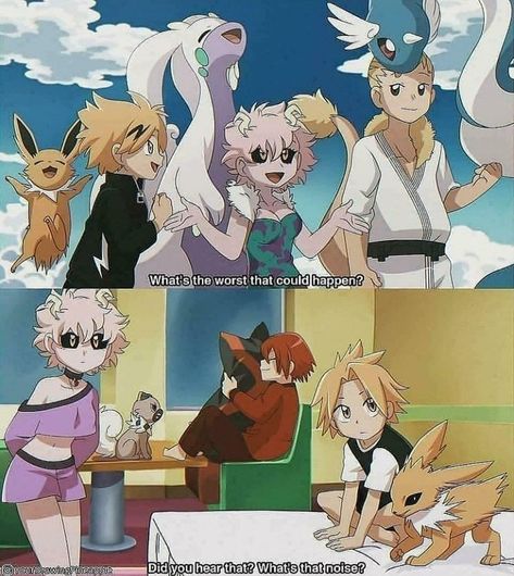 Mha Pokemon, Pokemon Conquest, Bnha Memes, Pokemon Crossover, Cartoon Movie Characters, Oc Pokemon, Cute Pokemon Pictures, Pokemon Eevee, Anime Soul