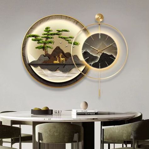 Minimalist Fashion Wall Clocks Art Mural Luxury Aesthetic Design Wall Watch Restaurant Nordic Reloj Pared Living Room Decoration Link 👇👇👇👇👇👇👇👇 https://s.click.aliexpress.com/e/_EGlblYf Dining Room Clock, Clocks Art, Home Clock, Wall Watch, Picture Frame Decor, Luxury Restaurant, Living Room Background, Classical Design, Clock Wall Art