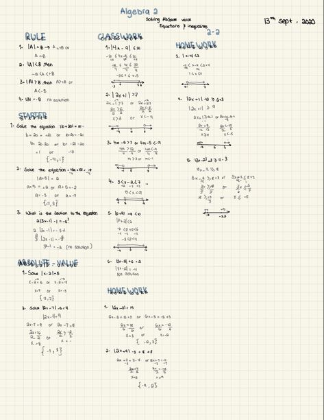 ⠀⠀⠀⠀⠀⠀⠀⠀⠀ Neat school notes ⠀⠀⠀⠀⠀⠀⠀ -algebra , solving absolute value equations and inqualities - Logarithmic Equations, Calculus 2, Absolute Value Equations, Math Tips, Printable Math Games, College Algebra, Number Theory, Absolute Value, Math Notes