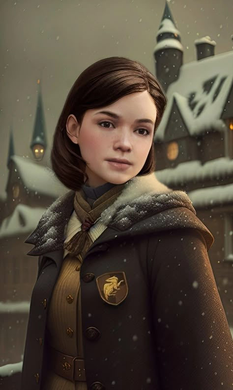 Poppy Sweeting Fanart, Poppy Sweeting Hogwarts Legacy, Hogwarts Legacy Poppy, Hufflepuff Characters, Poppy Sweeting, Shifting Hogwarts, Hogwart Legacy, Hp Aesthetic, Futuristic Helmet