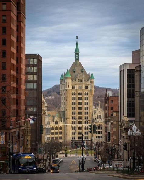 Ypres Belgium, Henry Hudson, Aesthetic Place, Albany New York, Railroad Companies, State Street, New York Aesthetic, Urban Renewal, Gothic Architecture