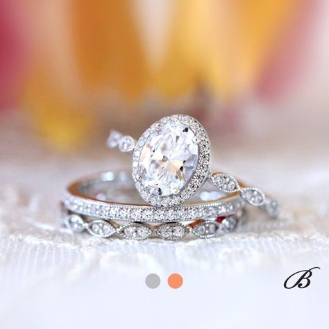 Hey, I found this really awesome Etsy listing at https://www.etsy.com/listing/583565745/dainty-milgrain-art-deco-bridal-set-ring Ring Set Engagement, Oval Cut Diamond Rings, Accessories Outfit, Vintage Style Engagement Rings, Oval Diamond Engagement, Oval Diamond Engagement Ring, Traditional Jewellery, Outfit Jewelry, Bridesmaid Jewelry Sets