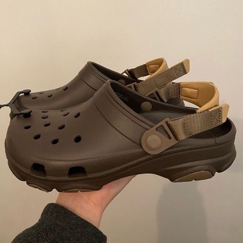 Croc Hiker Clog, All Terrain Crocs, Crocs All Terrain, Nike Casual Shoes, Ugg Clogs, Platform Crocs, Stylish Outfits Casual, Mens Slip On Loafers, Crocs Fashion