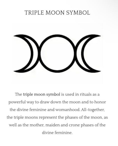 Triple Moon Design, Triple Moon Finger Tattoo, Triple Moon Symbol Tattoo, Alchemical Symbols Tattoo, Triple Moon Goddess Tattoo, Old Script Font, Mystic Tattoos, Triple Goddess Tattoo, Triple Moon Tattoo