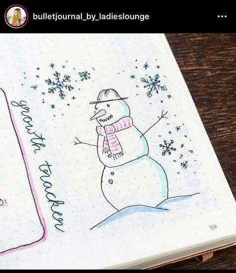 20 Winter Wonderland-Inspired Bullet Journal Spreads - Angela Giles Bullet Journal Months, Diy Journal Ideas, Journal January, Journal Decor, Bullet Journal Month, Family Holiday Cards, January Bullet Journal, Bullet Journal 2020, Bullet Journel