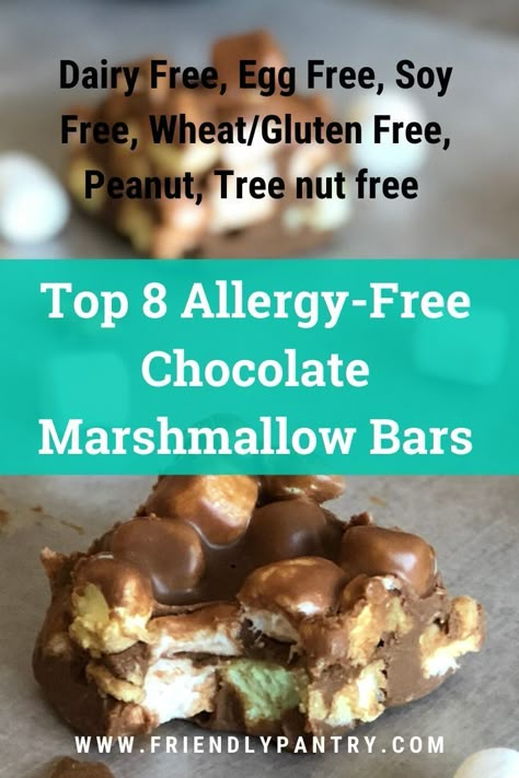 Dairy Egg Peanut Free Recipes, Soy Free Dairy Free Desserts, Dairy Free And Nut Free Desserts, Egg And Peanut Free Recipes, Egg Free Bars, Allergen Free Dessert Recipes, Peanut Free Desserts Allergies, Nut And Egg Free Desserts, Allergen Friendly Desserts