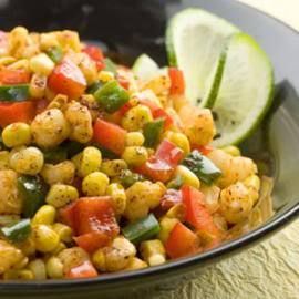 Black Bean, Corn, Avocado & Hominy Salad Hominy Salad, Calico Corn, Sweet Corn Recipes, Southwestern Recipes, Quick Side Dishes, Corn Recipe, Summer Side Dishes, Corn Recipes, Healthy Side