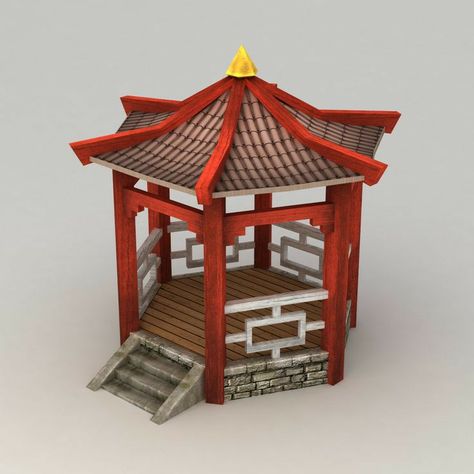 Minecraft Gazebo, Minecraft Japanese House, Chinese Roof, Chinese Pavilion, Asian House, Chinese House, Ancient Chinese Architecture, Japanese Style House, Cute Minecraft Houses