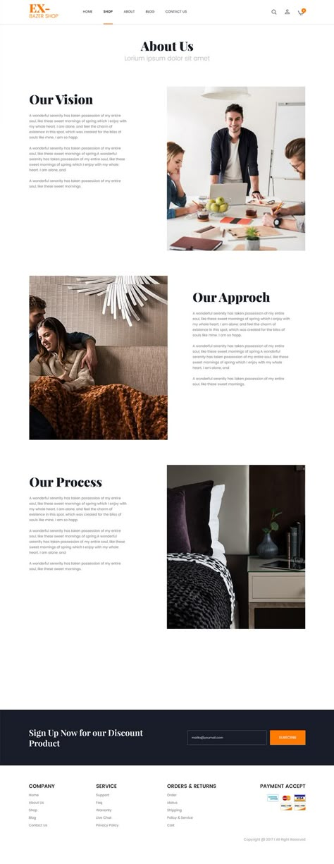 "About US" page template for an eCommerce website. About Pages Webdesign, About Us Design Layout, Who We Are Website Page Design, About Page Web Design Layout, About Page Template, Website Design About Us Page, About Us Webpage Design, About Us Page Design Layout, Work With Me Page Design