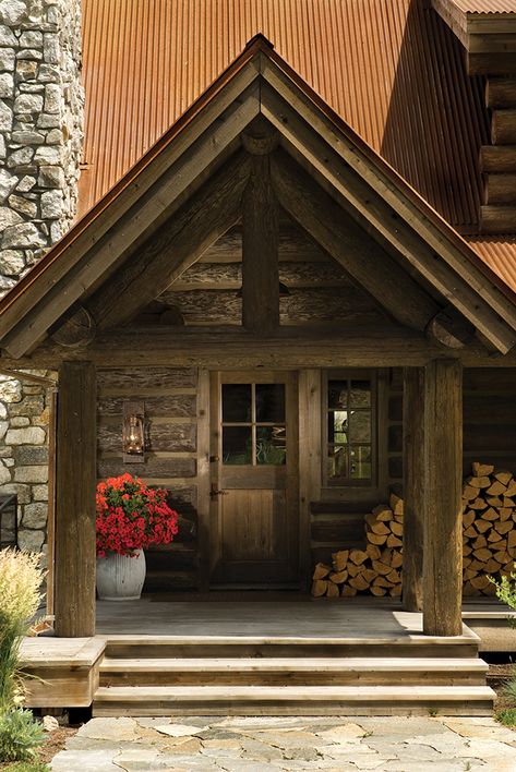 Mountain cabin exterior