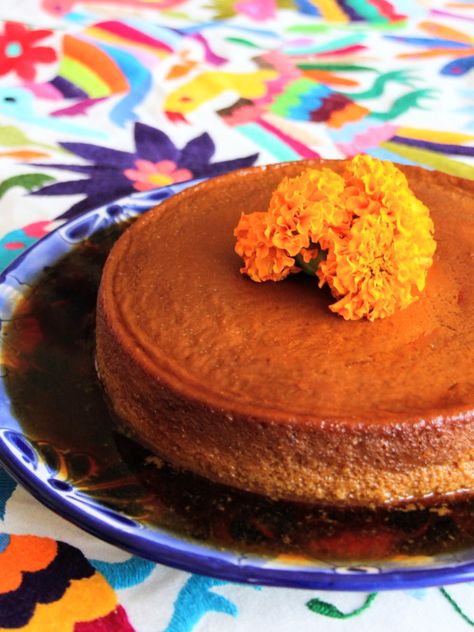 Lola’s World-Famous Pumpkin Cheese Flan Recipe  |  Lola's Cocina Pumpkin Flan Recipe, Cheese Flan Recipe, Calabaza Recipe, Cheese Flan, Flan Pan, Pumpkin Flan, Bucket List Items, Baking Gloves, Wooden Cooking Utensils