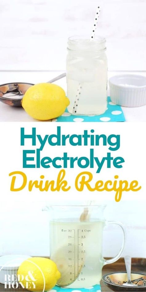 Diy Electrolyte Drink, Electrolyte Drink Recipe, Homemade Electrolyte Drink, Cold Drinks Recipes, Electrolyte Water, Water Survival, Electrolyte Powder, Veggie Smoothies, Sick Remedies