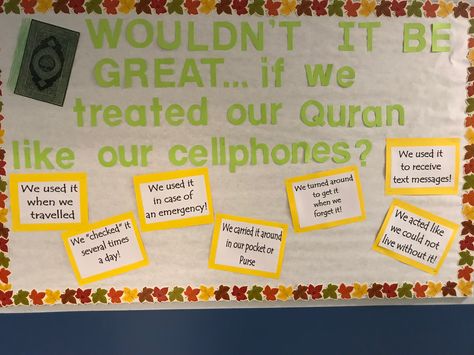 Islamic Soft Board Ideas, Islamic Life, Soft Board, Bee Classroom, Study Board, Bulletin Board Decor, Islamic Studies, Classroom Bulletin Boards, Board Decoration