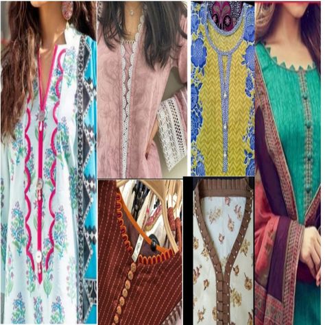 Neck designs 2021, Latest neck design, Simple neck design Trendy neck design Neck design for lawn dresses Neck Designs For Kameez, Designs For Churidar, Churidar Neck Design, Neck Design For Suit, Neck Design Ideas, Dress Designing Ideas, K Design, Churidar Neck Designs, Gala Design