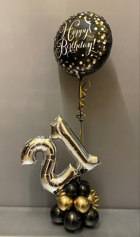 27 Birthday Ideas Men, 30s Birthday, Bday Decoration, 50th Birthday Balloons, Balloon Bouquet Diy, Balloon Tower, Deco Ballon, Birthday Flowers Bouquet, Beautiful Balloons