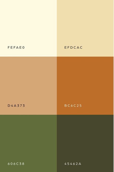 Burnt Orange And Cream Color Palette, Color Pallete With Brown, Olive Green And Orange Color Palette, Black White Green Orange Color Scheme, Cozy Palette Color, Green And Orange Colour Palette, Different Colors Of Orange, Natural Organic Color Palette, Orange Beige Color Palette