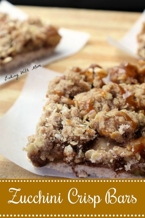 Oatmeal Crumb Topping, Zucchini Crisp, Zucchini Dessert, Apple Crisp Bars, Zucchini Desserts, Strawberry Shortbread, Zucchini Bars, Zucchini Recipes Dessert, Crisp Desserts