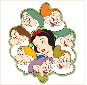 Snow White Characters, Disney Applique, Snow White 7 Dwarfs, Diy Christmas Ball, No Shave November, Disney Princess Cartoons, Snow White Seven Dwarfs, Paper Piecing Scrapbooking, Walt Disney Characters