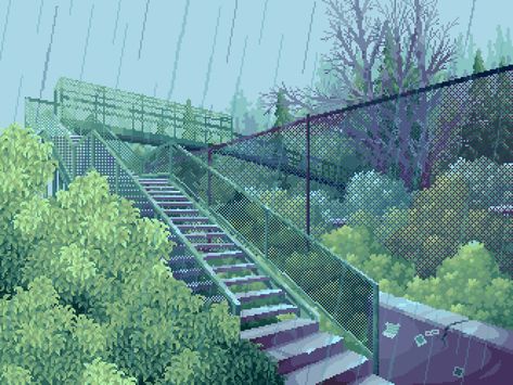 Pixel Scenery, Gif Pixel, Pixel Art Gif, Pixel Art Landscape, Pixel Gif, 3d Pixel, Pixel Art Background, Art Guide, Arte 8 Bits