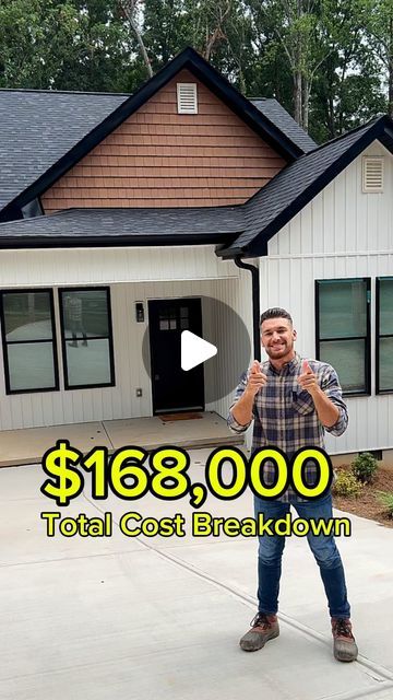 Hunter Church | Real Estate Developer on Instagram: "I built this house for $168,000 💰 This is the total cost breakdown 🏡👷🏻‍♂️

#realestateinvesting #newconstruction #newhouse #realtor #generalcontractor #gc #builder #brrrr #hometour #homedesign #interiordesign #realtors #diyhomedecor #charlotte" National Real Estate Exam, Arkansas Real Estate Exam, Ohio Real Estate Exam Prep, Starting A Real Estate Brokerage, Real Estate Investing Books, Senior Housing, Real Estate Developer, General Contractor, Real Estate Development