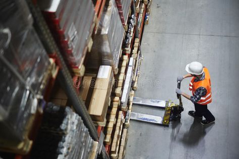 Warehouse Loader at Work. Above view of warehouse loader using forklift cart to , #AD, #view, #warehouse, #Work, #Warehouse, #Loader #ad Things To Watch, Warehouse Worker, Corporate Portrait, Security Technology, Corporate Photography, Security Systems, Business Portrait, Happy Labor Day, Video Surveillance