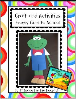 Back to School Crafts $3 Super Simple Crafts, Froggy Goes To School, September Projects, Active Learning Classroom, Beginning Of Kindergarten, School Library Displays, Fall Themes, Hip Hip Hooray, Active Learning