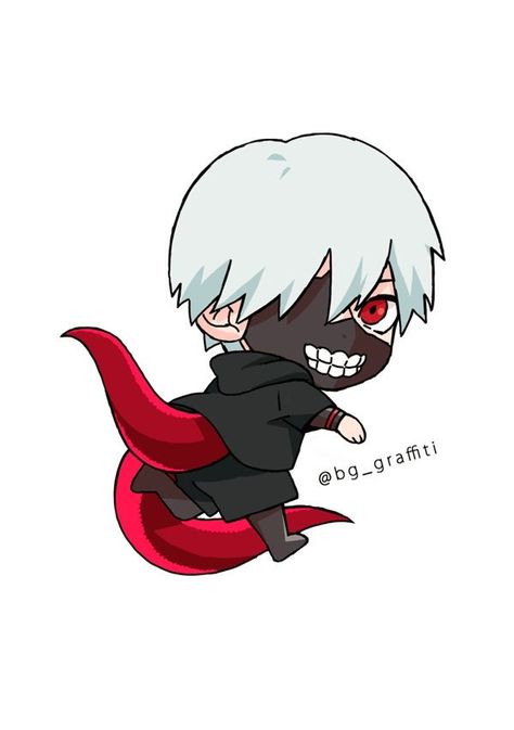 Chibi Tokyo Ghoul, Ken Tokyo Ghoul, Tokyo Ghoul Anime, Kaneki Ken, Kawaii Chibi, Chibi Drawings, Anime Scenery Wallpaper, Cute Chibi, Face Design