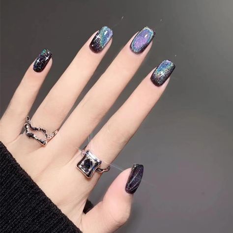 Nagellack Trends, Cute Christmas Nails, Blue Nail Designs, Blue Nail, Winter Nail Designs, Halloween Nail Designs, Festival Nails, Stick On Nails, Christmas Nail Designs