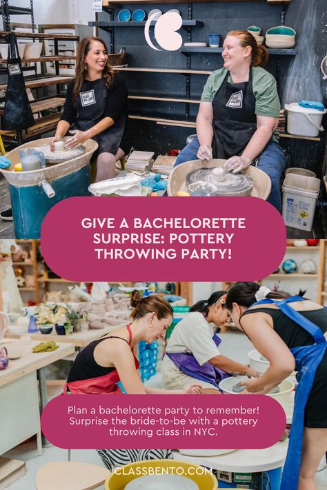 Unwind and get creative in 2023 with NYC pottery classes! 💆‍♀️ Whether you're a beginner or pro, learn wheel throwing, hand building, and more. Perfect for date nights, bridal parties, family trips or just finding your zen. Clay therapy awaits! 🪡#nycactivities #potteryclasses Clay Therapy, Pottery Party, Pasta Making, Rug Tufting, Wheel Throwing, Hens Party, Building Activities, Hand Building, Hens Night