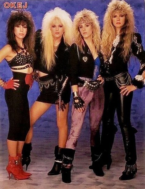 80s Rock Fashion, 80s Glam Rock, 80s Hair Metal, 80s Rocker, Look 80s, 80s Party Outfits, 80s Rock Bands, Hair Metal Bands, Moda Rock