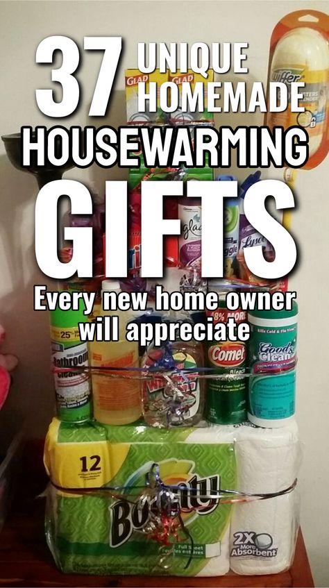 37 Unique Homemade Housewarming Gifts For Moving In a New House Or Apartment Gift For New Apartment, Moving In Gift Ideas, New House Surprise Ideas, Simple House Warming Gifts, Creative Housewarming Gift, Apartment Warming Gift Basket, New House Gift Ideas First Home, Thoughtful Housewarming Gift, Housewarming Gifts Ideas