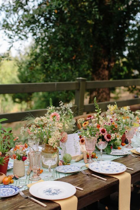 A Fairytale Wedding in Napa With a Winding 240-Foot-Long Reception Table - Over The Moon Long Table Wedding, Napa California, Picnic Wedding, Garden Party Wedding, Wildflower Wedding, Whimsical Wedding, Wedding Arrangements, Wedding Dinner, Wedding Table Settings