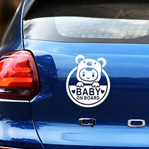 Baby On Board Sticker, Baby Decals, Decals For Cars, Car Logo Design, Funny Vinyl Decals, Sticker Baby, Car Vinyl, Baby On Board, Vinyl Decor