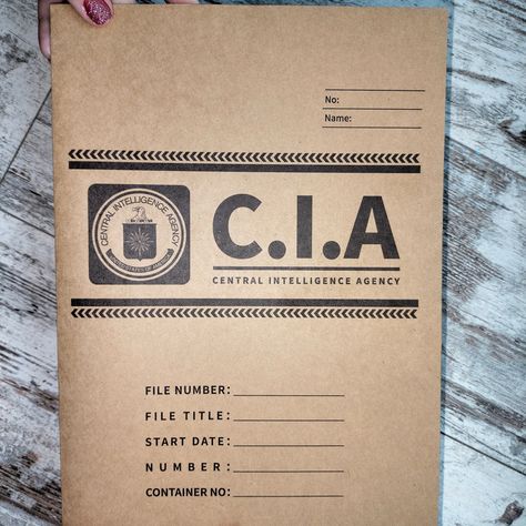 Folder for CIA documents. For storing top secret documents of special agents. Secret archive of investigations. Size - A4 Secret Documents Aesthetic, Secret Agents Aesthetic, Document Folder Design, Cia Agent Aesthetic, Cia Aesthetic, Documents Aesthetic, Secret Agent Aesthetic, Cia Documents, Air Force Basic Training