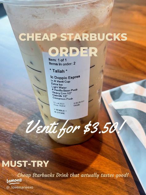 Starbucks Recipes Under $5, Cheap Venti Starbucks Drinks, Best Cheap Starbucks Drinks, Cheap Delicious Starbucks Drinks, Cheap Healthy Starbucks Drinks, Starbucks Under $5, Starbucks Drinks Price, Starbucks On A Budget, Inexpensive Starbucks Drinks