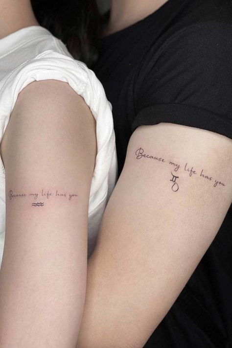 Love is a powerful thing and it can be expressed in many ways, from the little things that people do for each other to tattoos of their names intertwined on skin. Here are some ideas for couples who want to get matching designs or just something special together! #coupletattoos #coupletattoo #coupldtattooideas #lovetattoos #matchtattoos #tattooforcouple