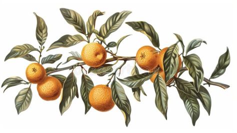 Orange Branch with Leaves and Fruits, Generative AI royalty free stock image Orange Branch, Branch With Leaves, Bicycle Tattoo, Garden Drawing, Seasonal Food, Lush Green, Stock Images Free, Photo Image, Sketch Book