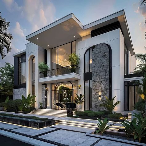 Banglow Elevation, Linkedin Design, Bloxburg Realistic, Medina Wallpaper, Hill Homes, Contemporary Mansion, House Structure Design, Castle House Design, Modern Tropical House