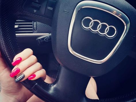 Audi Nails Design, Audi Nails, Bmw Audi, Heart Shoes, Nails Desing, Nails Nail, Nails Ideas, Audi A4, Blue Nails